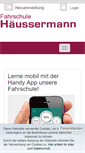 Mobile Screenshot of fahrschule-haeussermann.de